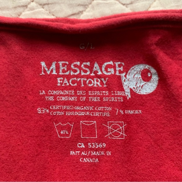 MESSAGE FACTORY - RED Tunic sleeveless  A-line dress with bird print - medium - Picture 11 of 12